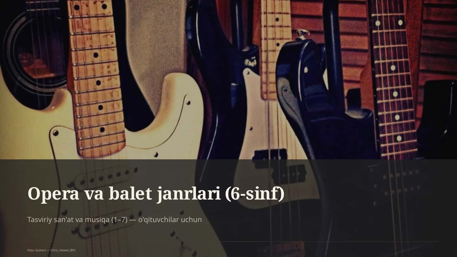 Tasviriy san'at va musiqa (1–7) — o'qituvchilar uchun