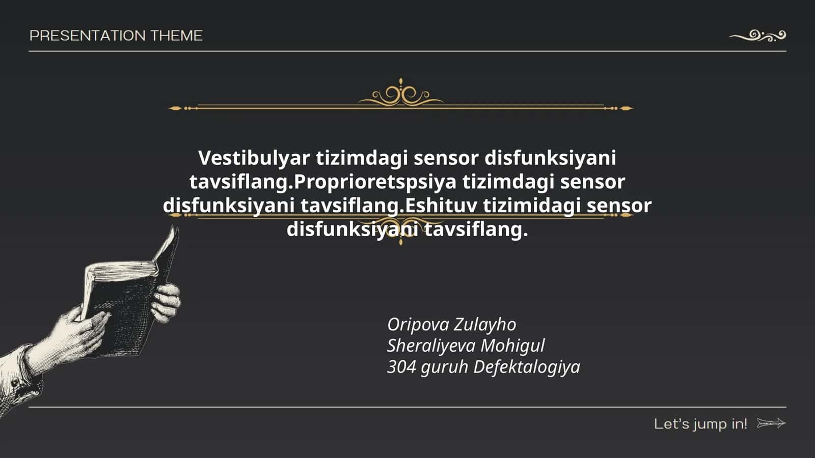 Tavsif: sensor disfunksiyasi