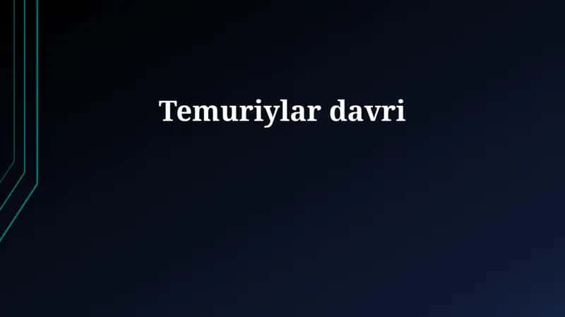 Temuriylar davri