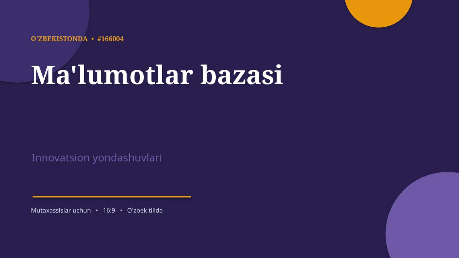 O'ZBEKISTONDA • #166004