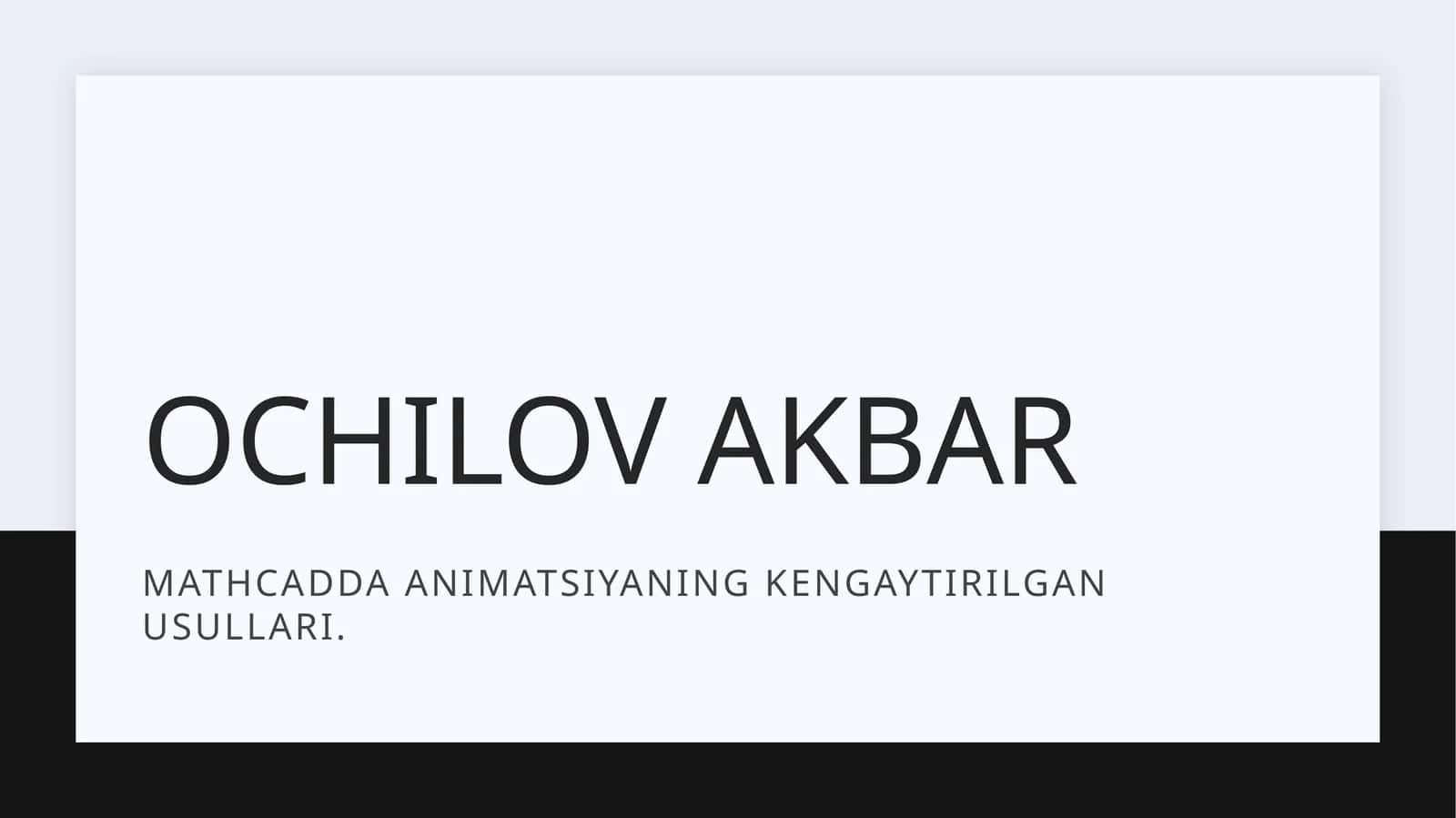 Matematika animatsiyasi