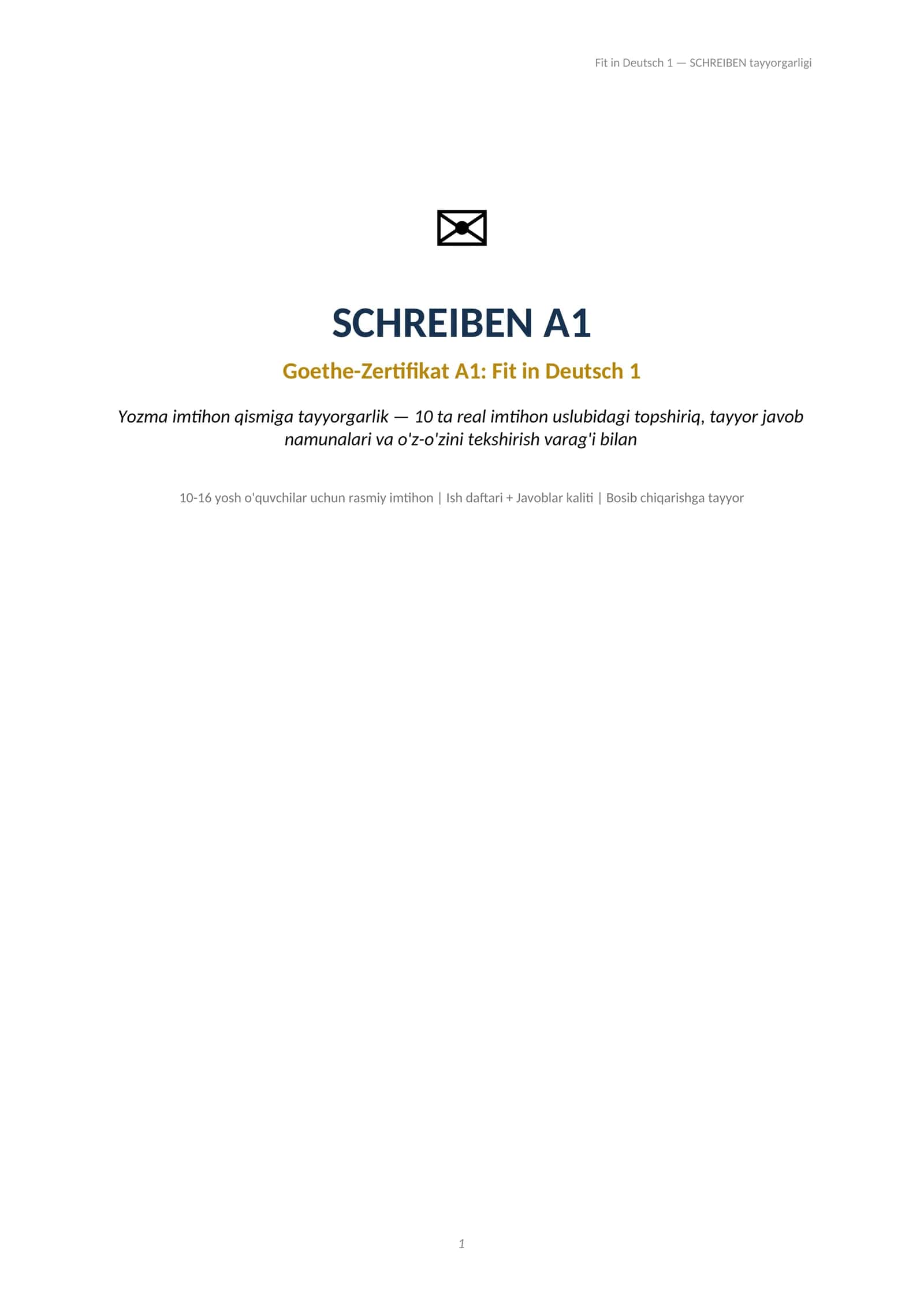 SCHREIBEN A1