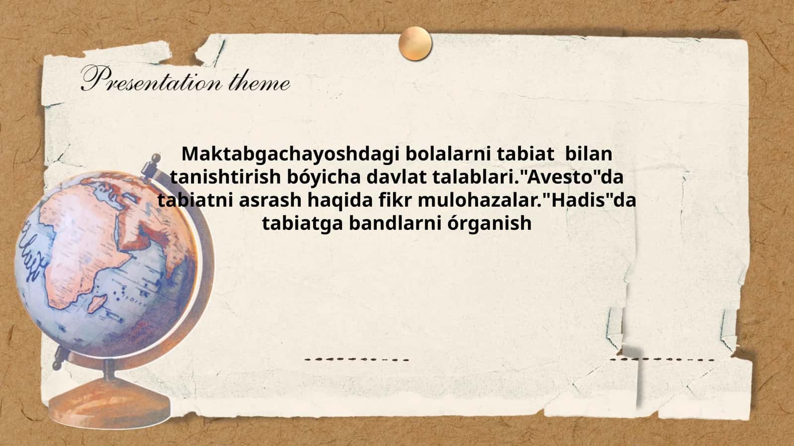 Maktabgachayoshdagi bolalarni tabiat bilan tanishtirish