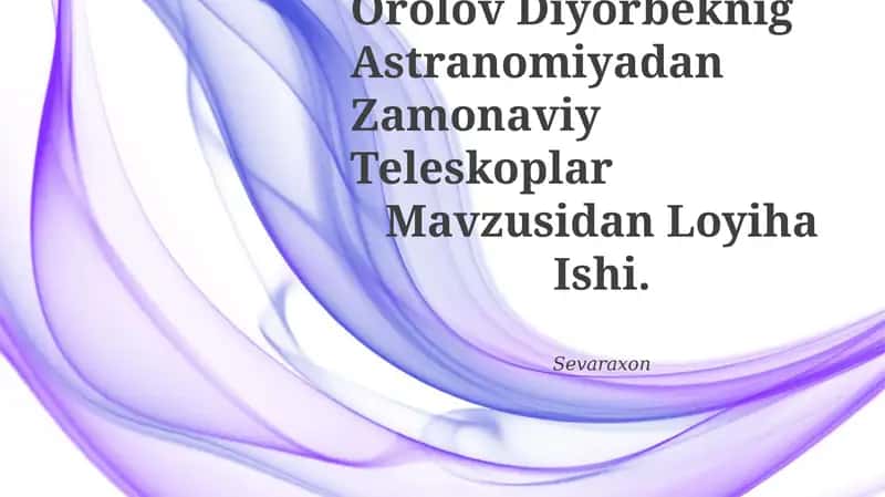Zamonaviy Teleskoplar