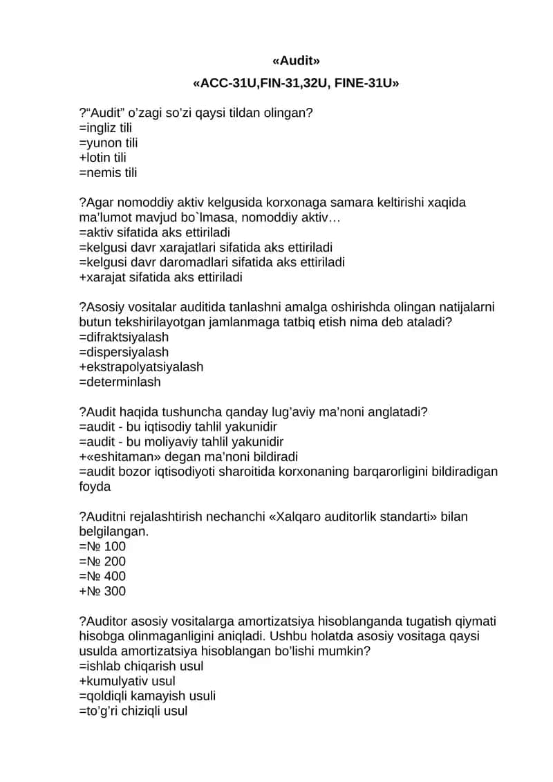 Audit
