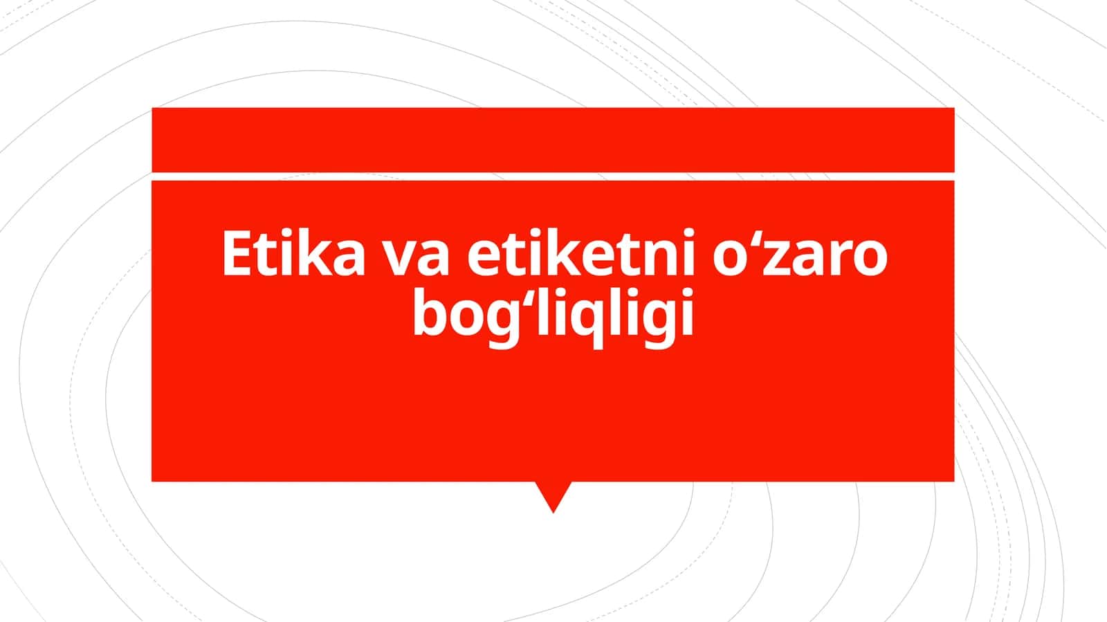 Etikavaetiketnioʻzarobog‘liqligi