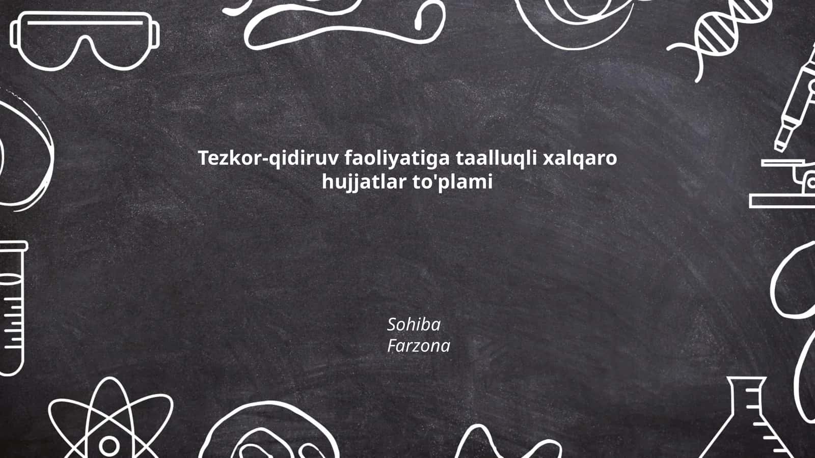 Tezkor-qidiruv faoliyatiga taalluqli xalqaro hujjatlar