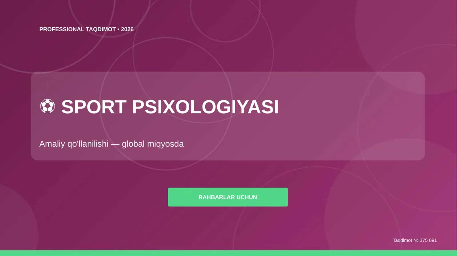 SPORT PSIXOLOGIYASI