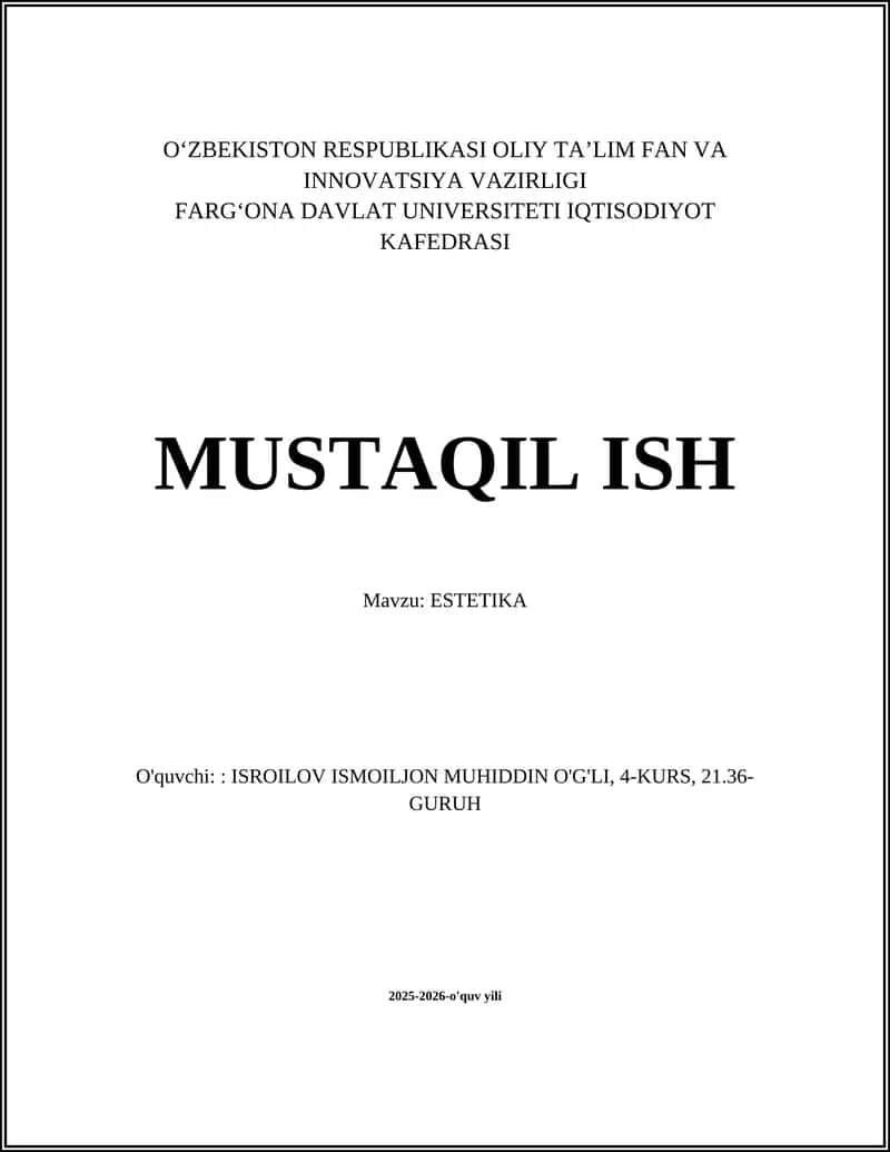 ESTETIKA
