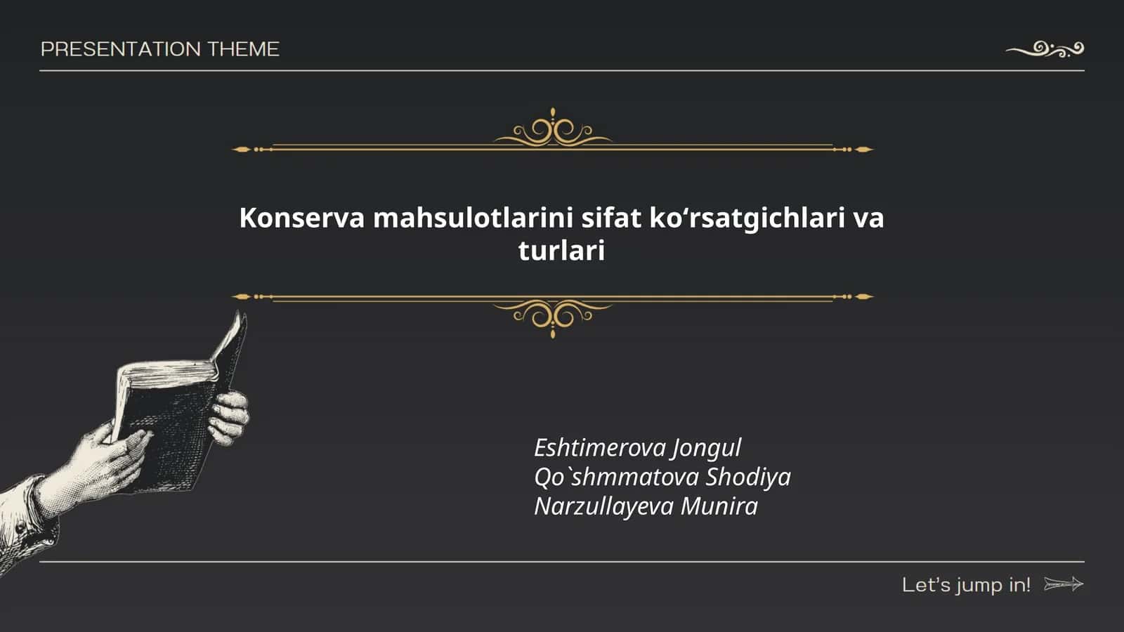Konserva mahsulotlarini sifat koʻrsatgichlari va turlari