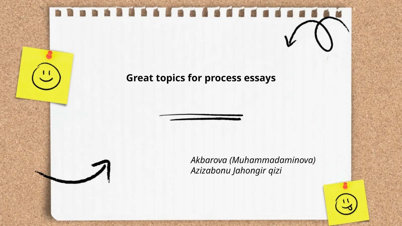 Great topics for process essays