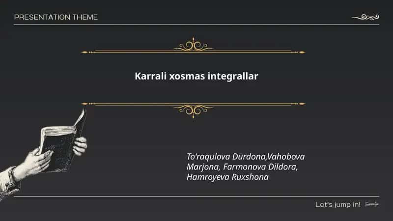 Karrali xosmas integrallar