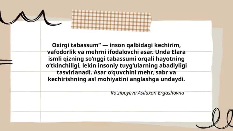 Oxirgi Tabassum