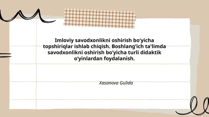 Imloviy savodxonlikni oshirish