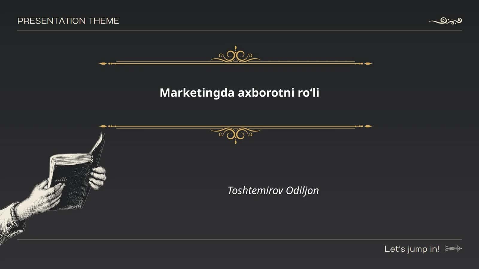 Marketingda axborotni roʻli