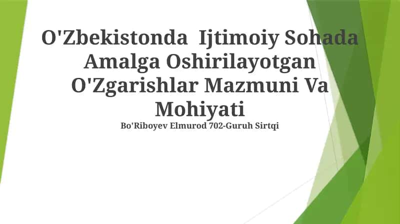 Bo'Riboyev Elmurod 702-Guruh Sirtqi