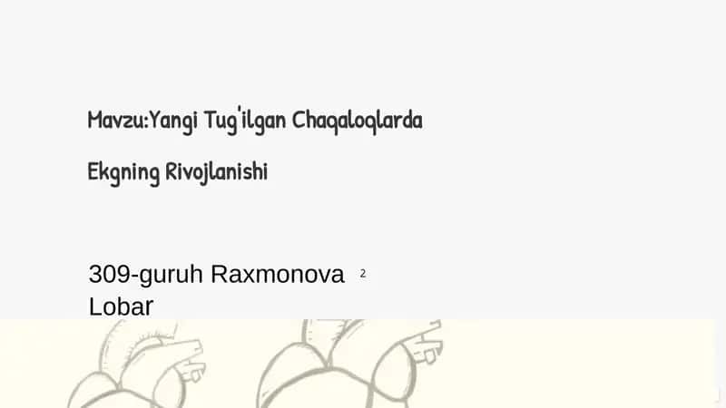 Yangi Tug'ilgan Chaqaloqlarda Ekgning Rivojlanishi