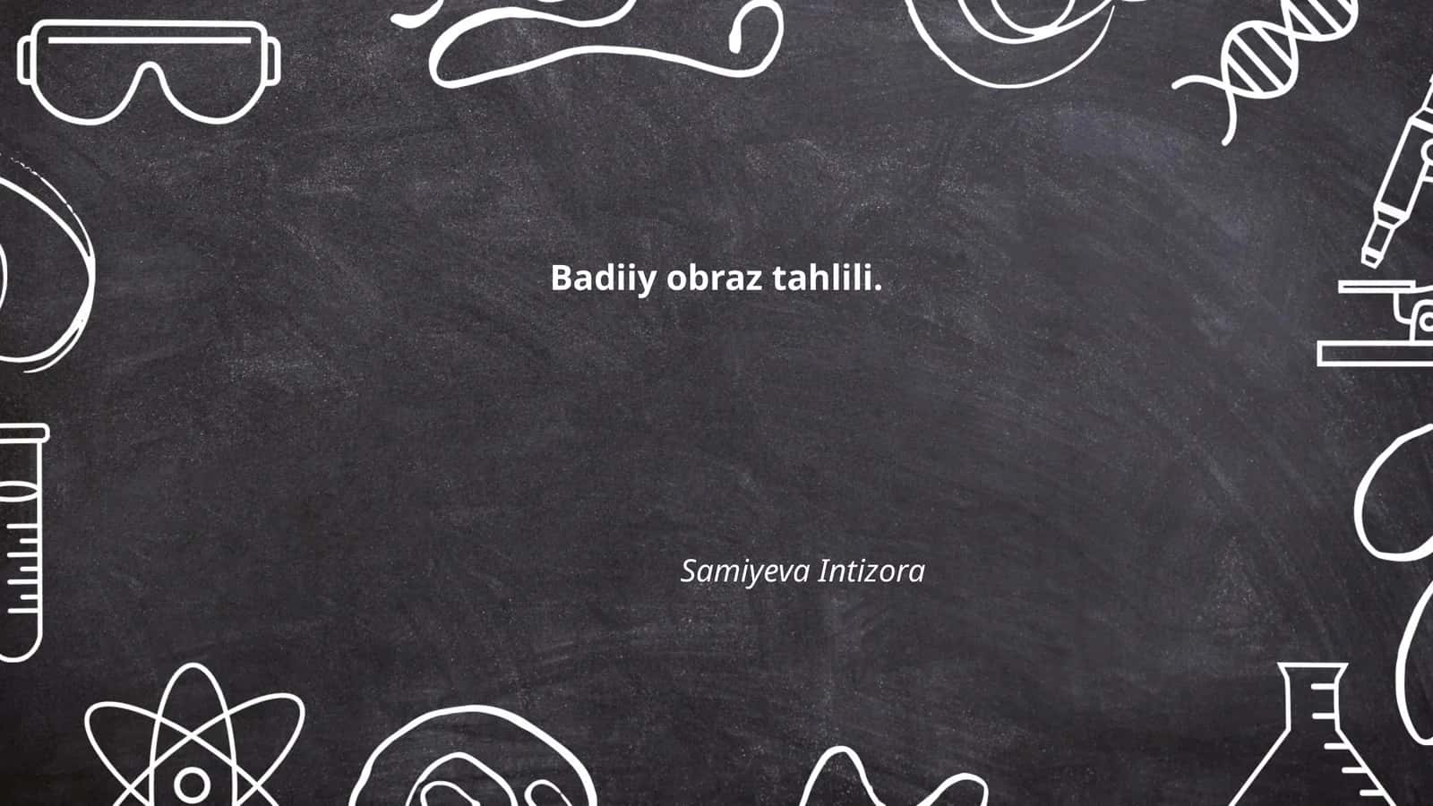 Badiiy obraz tahlili