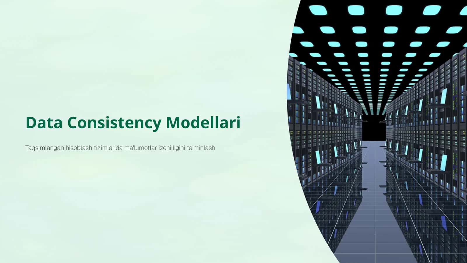 Data Consistency Modellari