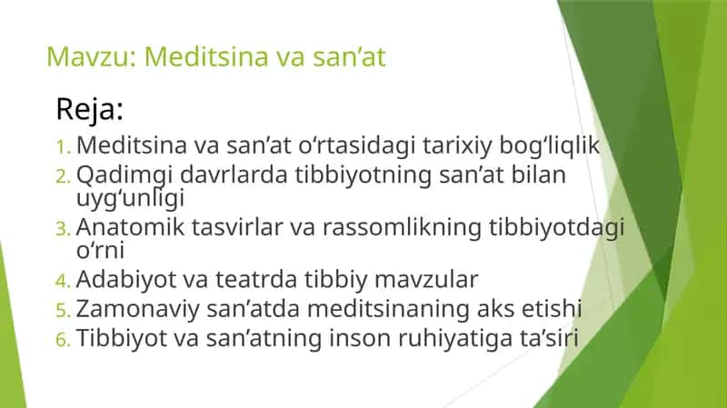 Meditsina va san’at