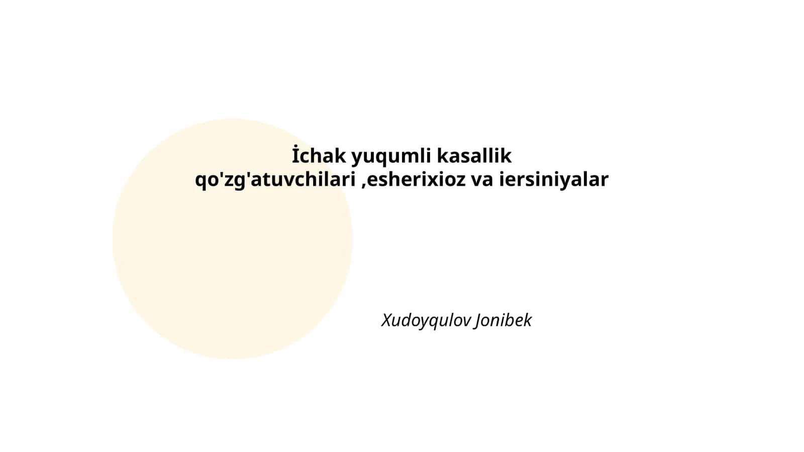 Ichak yuqumli kasallik qo'zg'atuvchilari, esherixioz va iersiniyalar