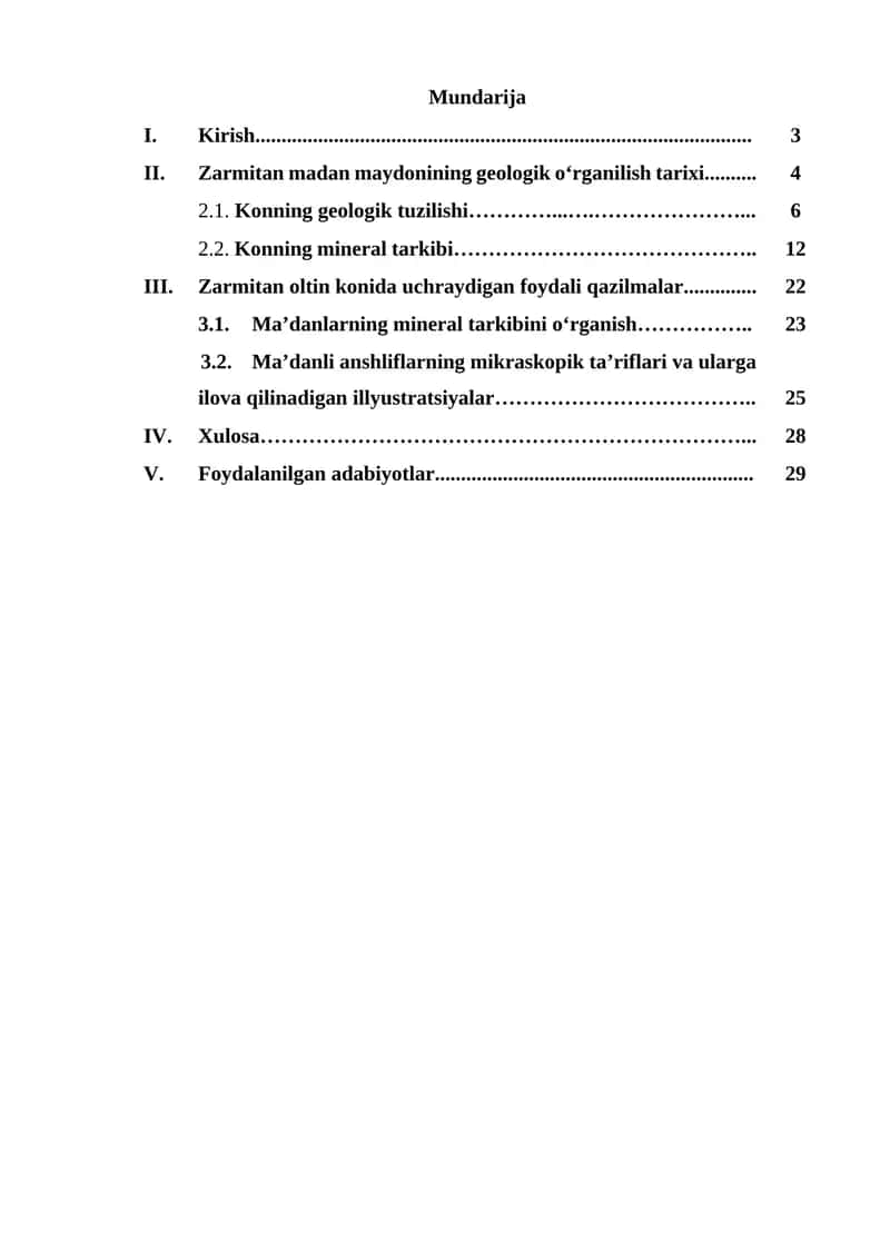 Zarmitan madan maydonining geologik o‘rganilish tarixi