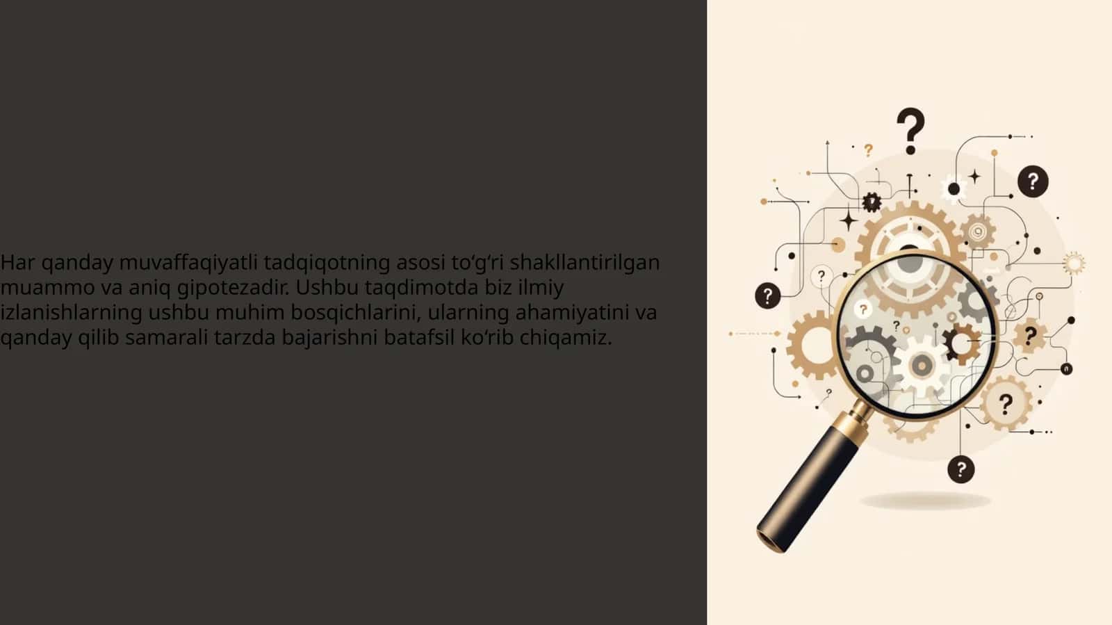Ilmiy izlanishlar bosqichi