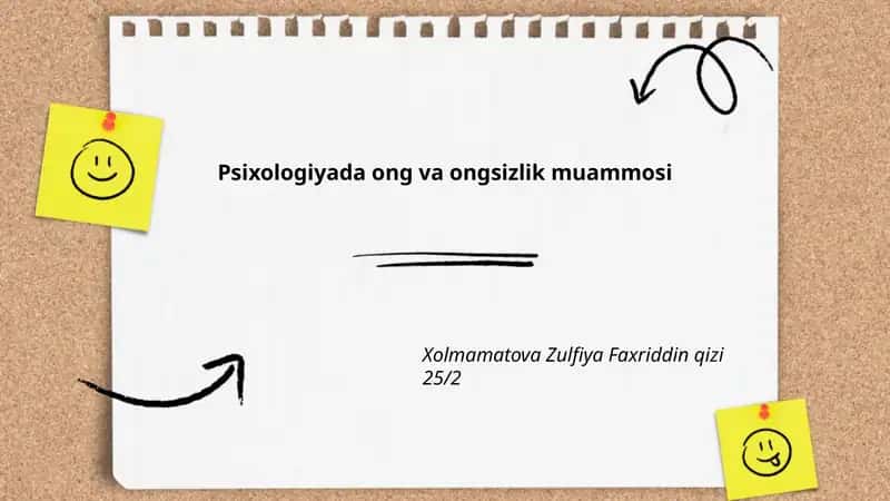 Psixologiyada ong va ongsizlik muammosi