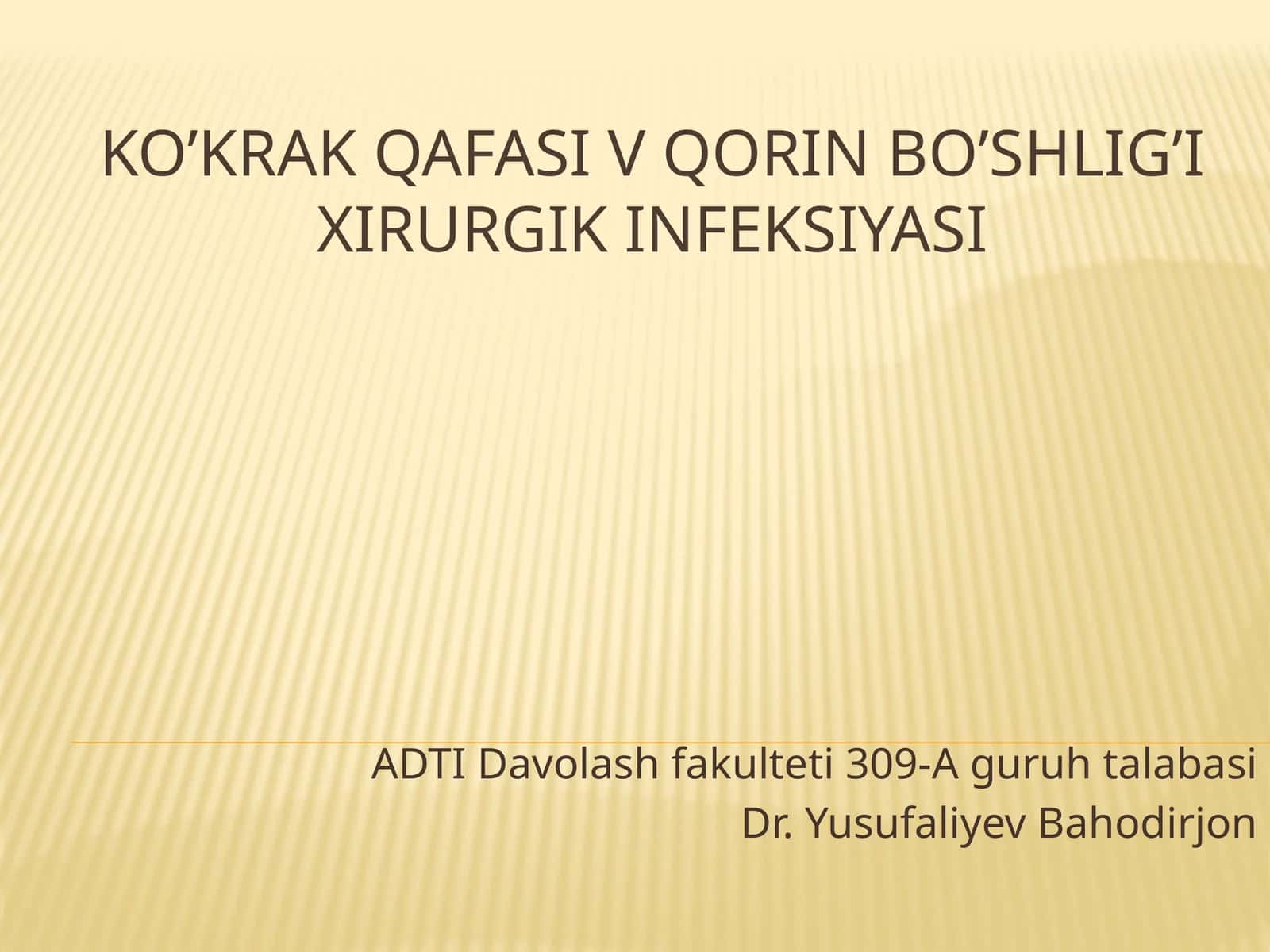 Xirurgik infeksiyasi