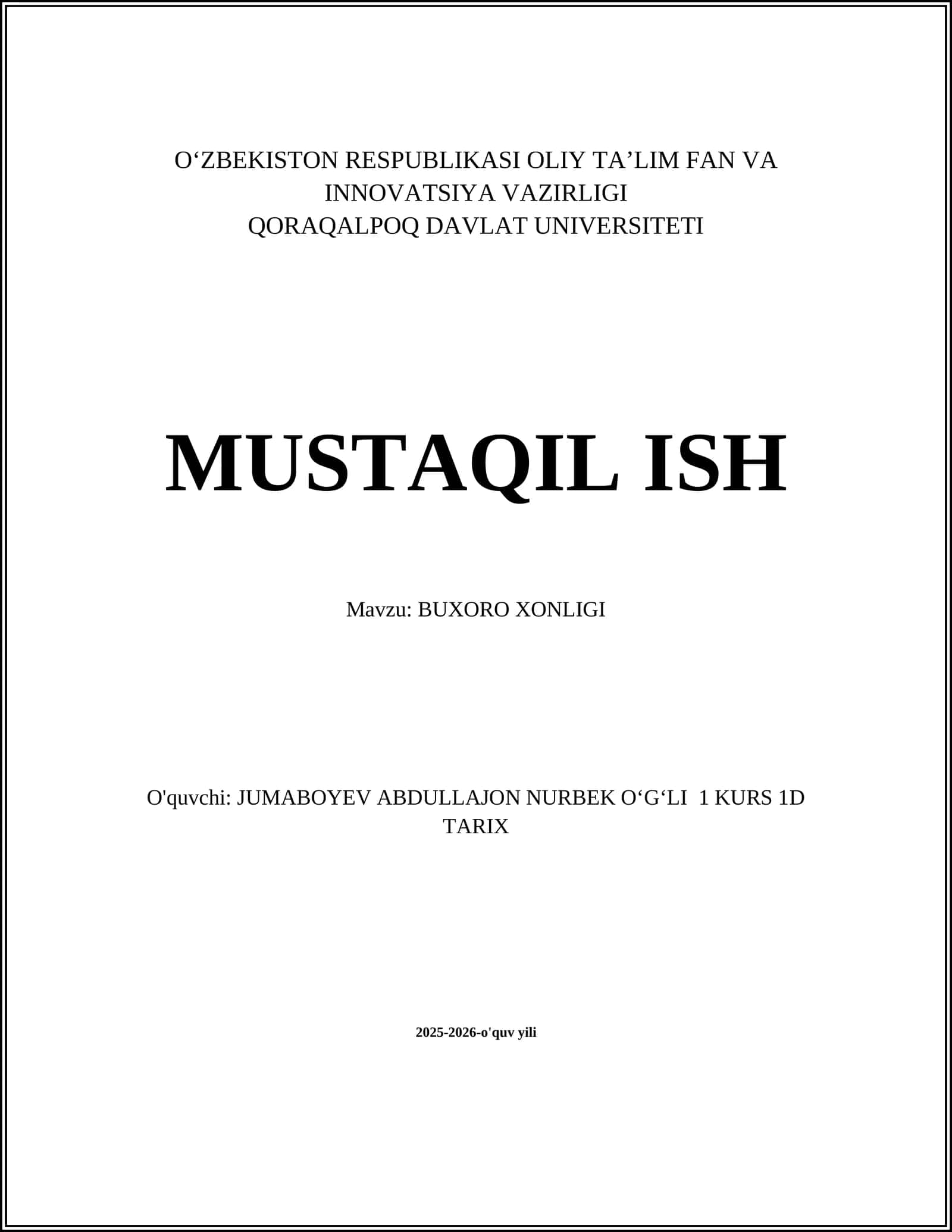 Buxoro Xonligi
