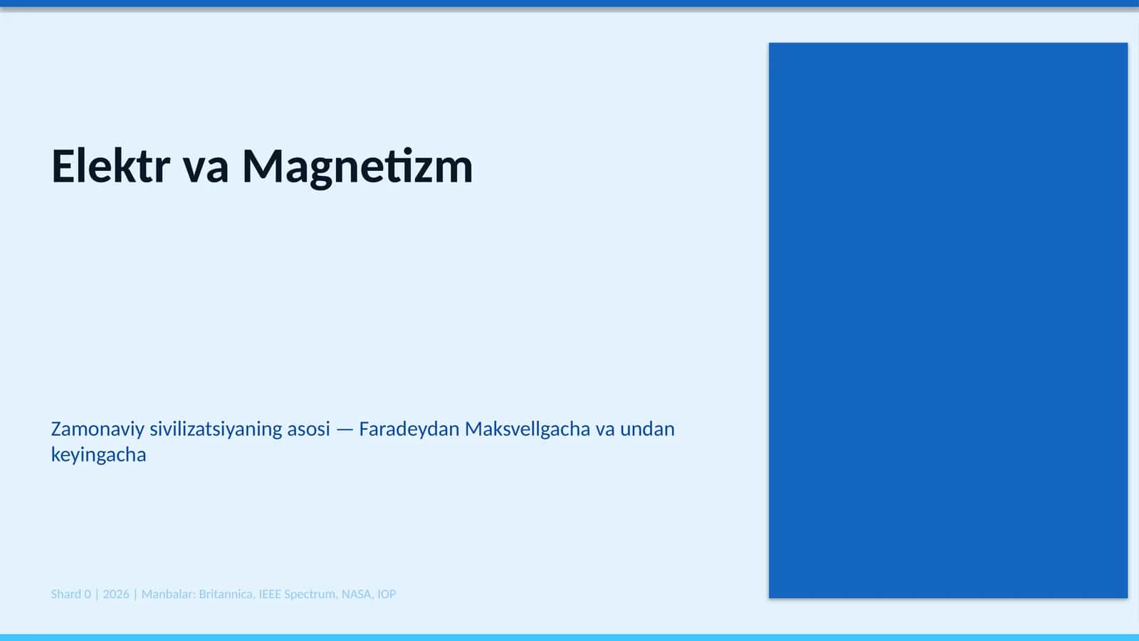 Elektr va Magnetizm