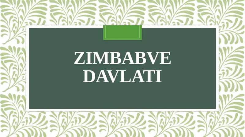 Zimbabve davlati
