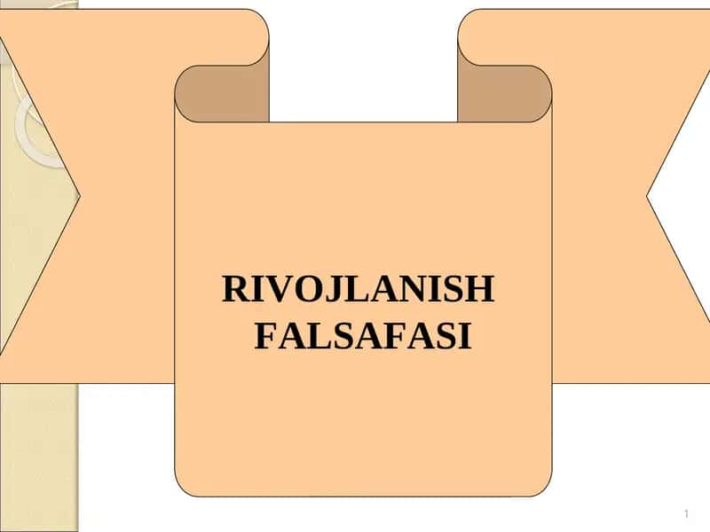 RIVОJLАNISH FАLSАFАSI