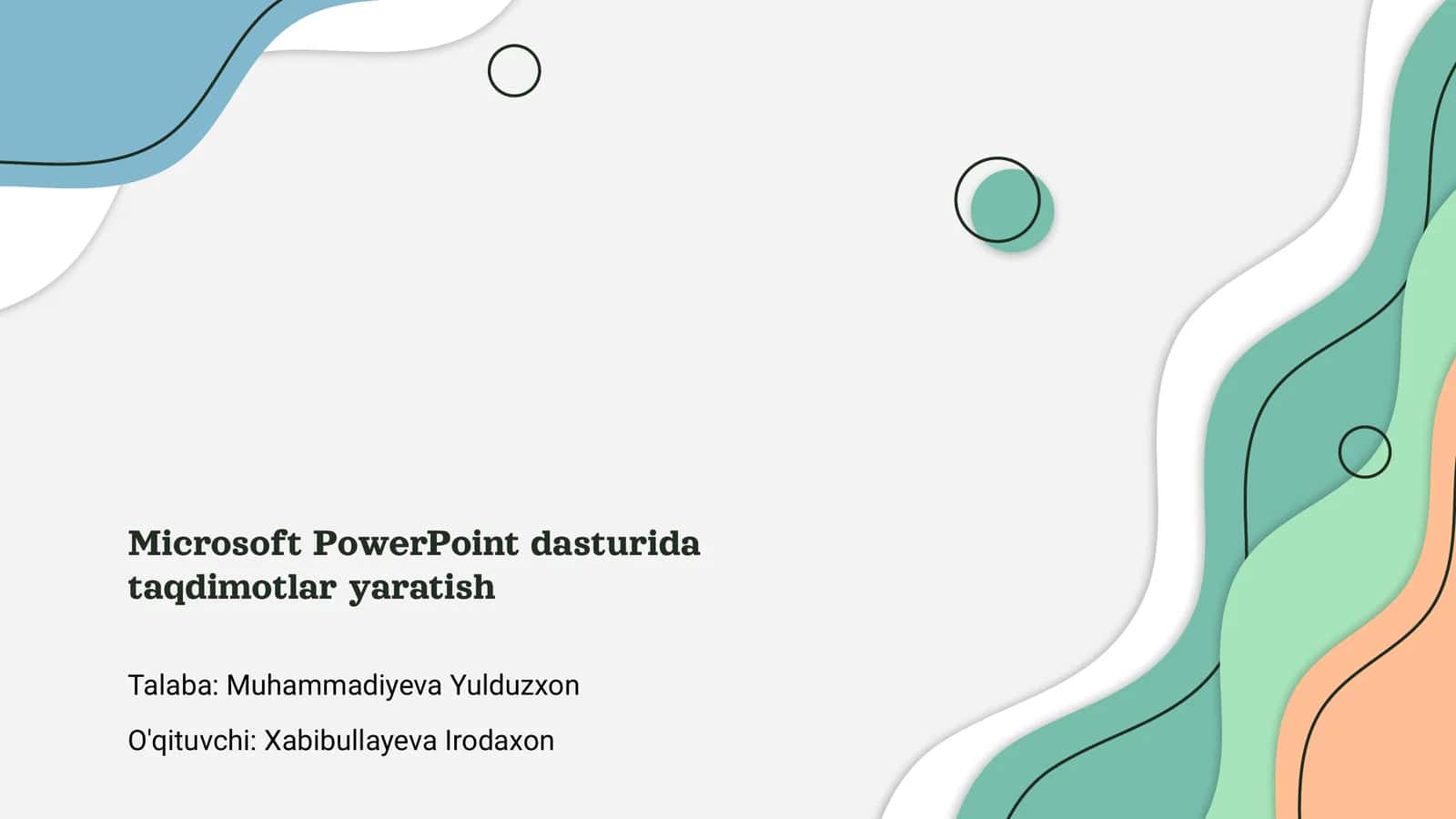 Microsoft PowerPoint dasturi