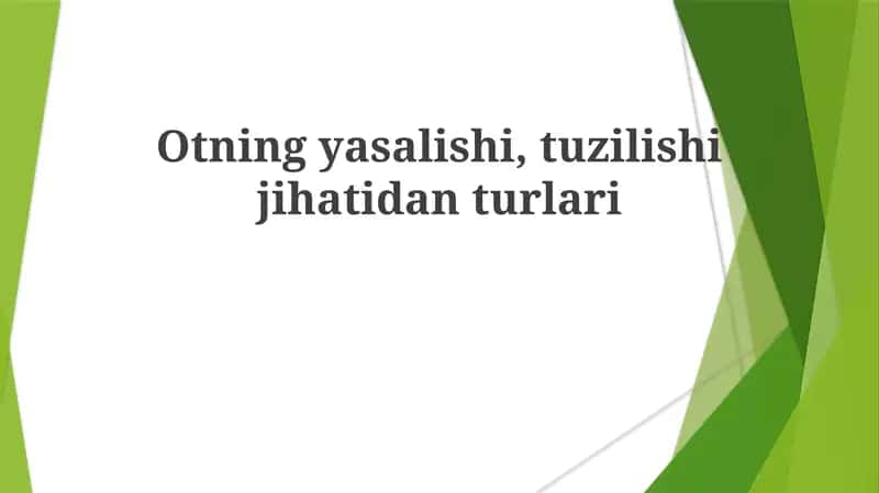Tuproq tuzilishi va yasalishi