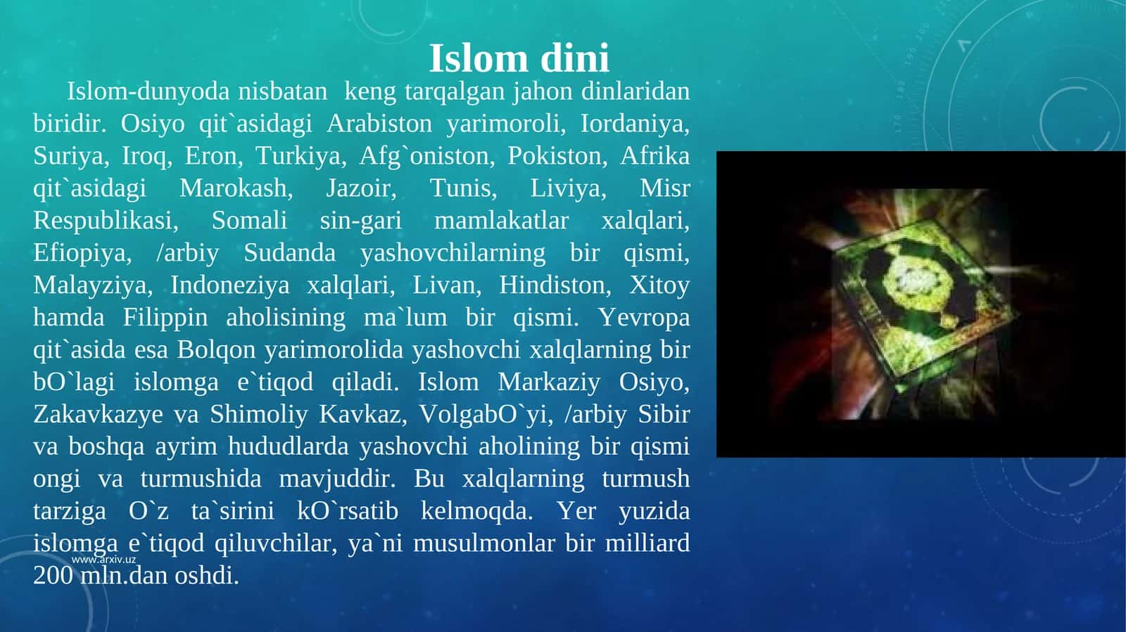 Islom dinini tadqiq etamiz