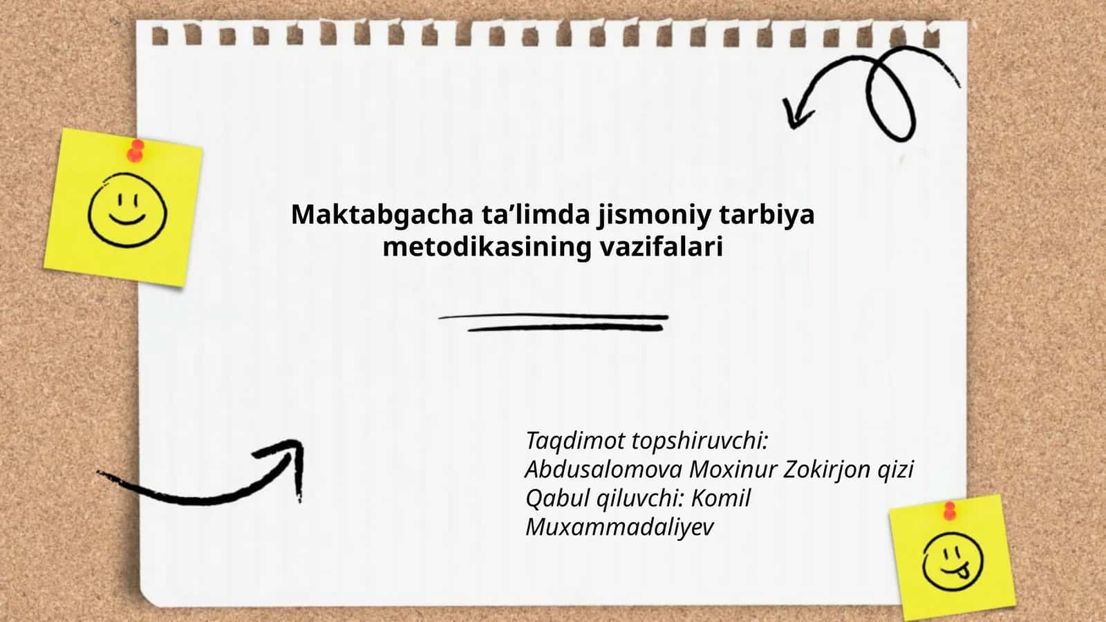 Maktabgacha taʼlimda jismoniy tarbiya metodikasining vazifalari