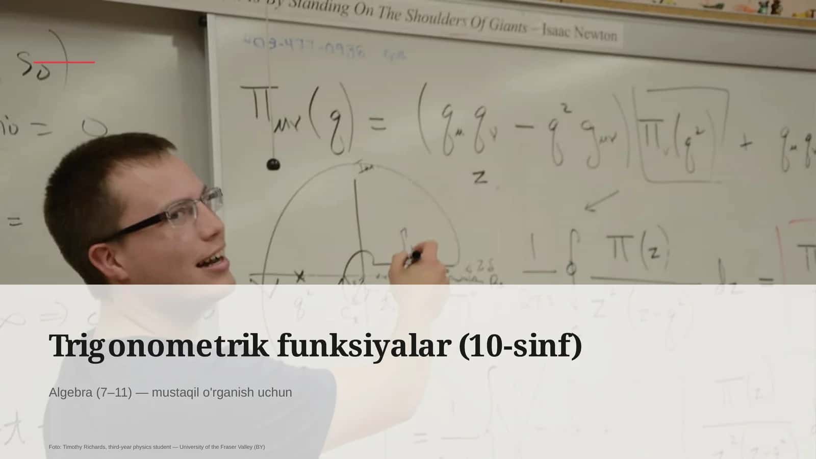 Trigonometrik funksiyalar (10-sinf)