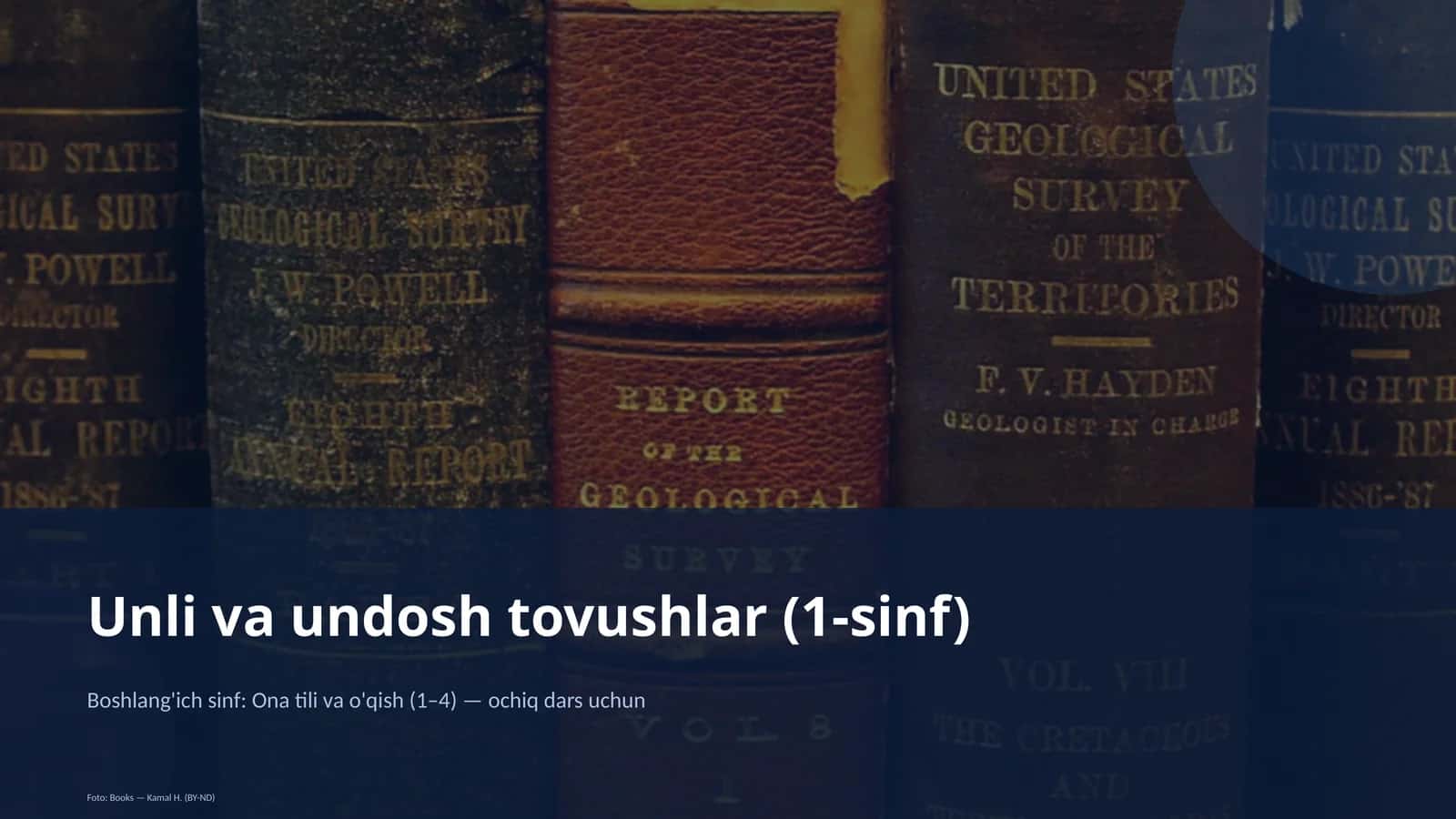 Unli va undosh tovushlar (1-sinf)