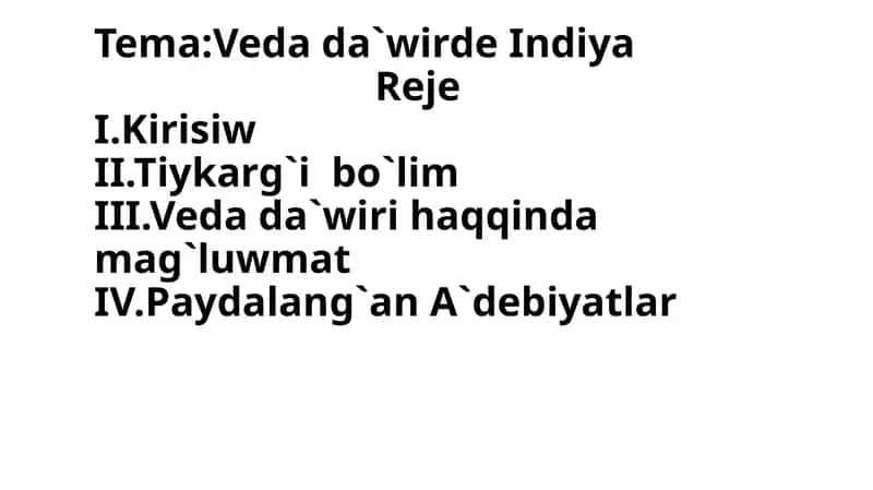 Vedalar
