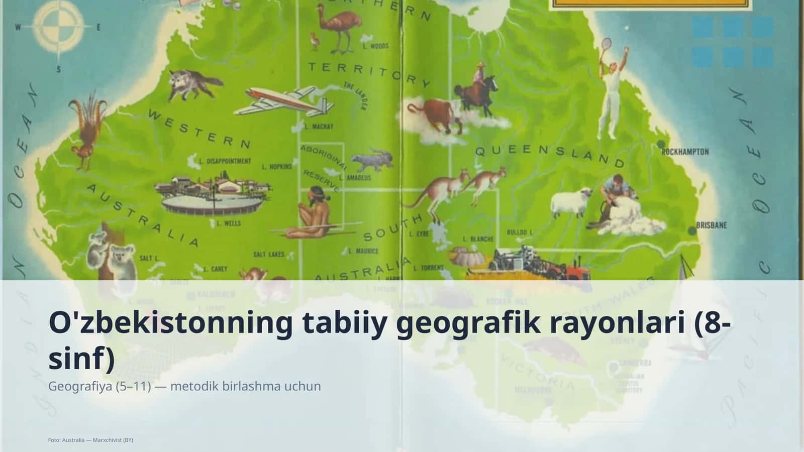 O'zbekistonning tabiiy geografik rayonlari (8-sinf)