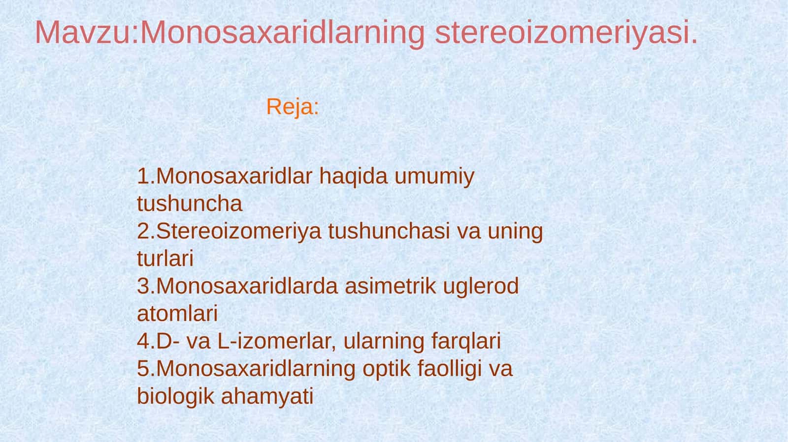 Monosaxaridlar