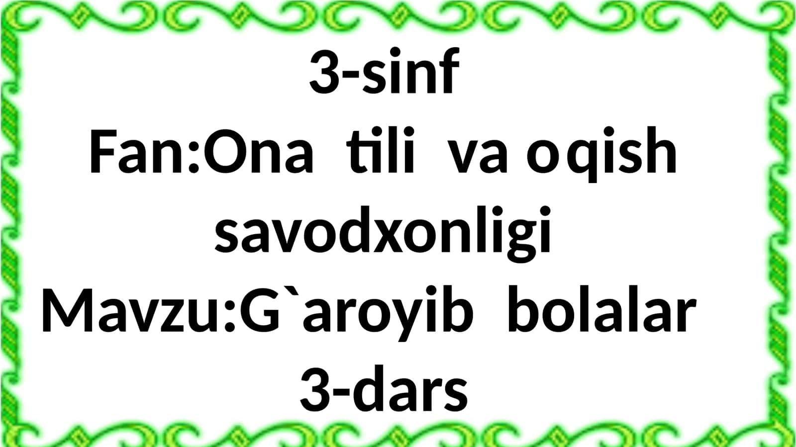 G`aroyib bolalar