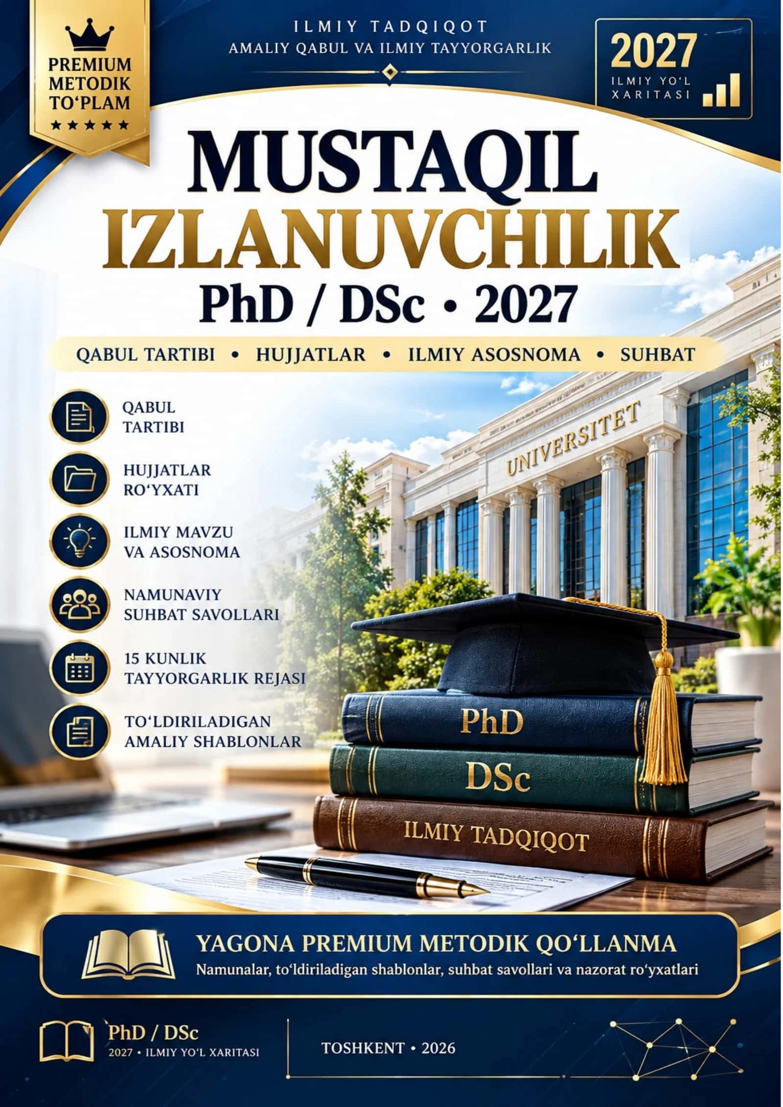 MUSTAQIL IZLANUVCHILIK PhD DSc 2027 PREMIUM .docx