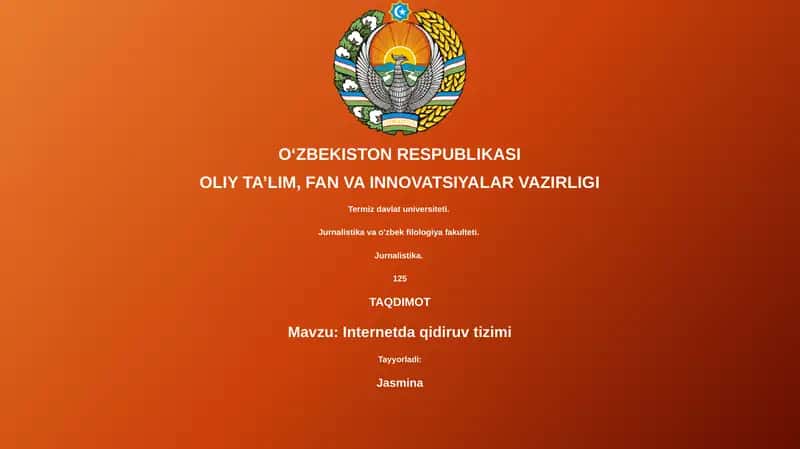 Internetda qidiruv tizimi