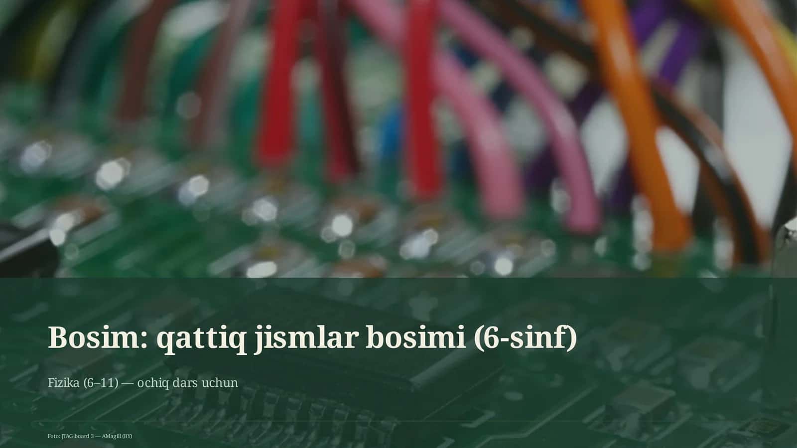 Qattiq jismlar bosimi (6-sinf)