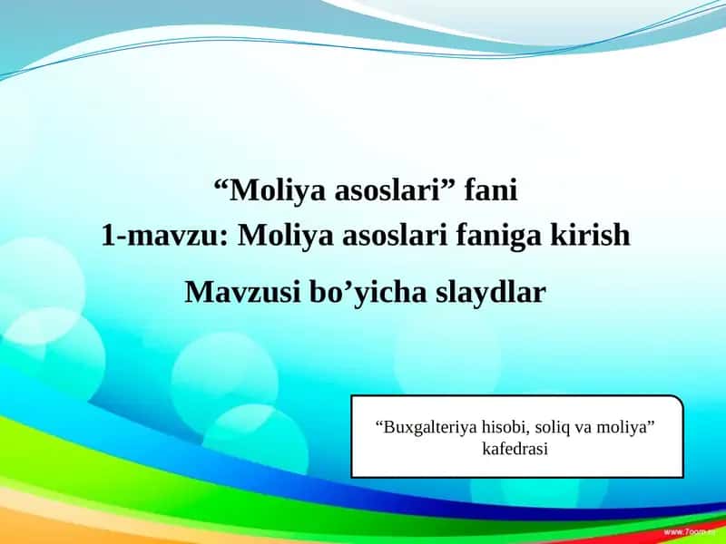 Moliyaasoslari