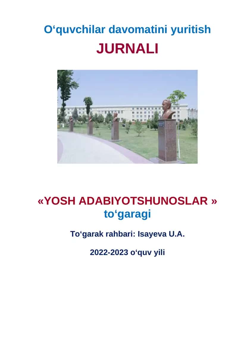 YOSH ADABIYOTSHUNOSLAR