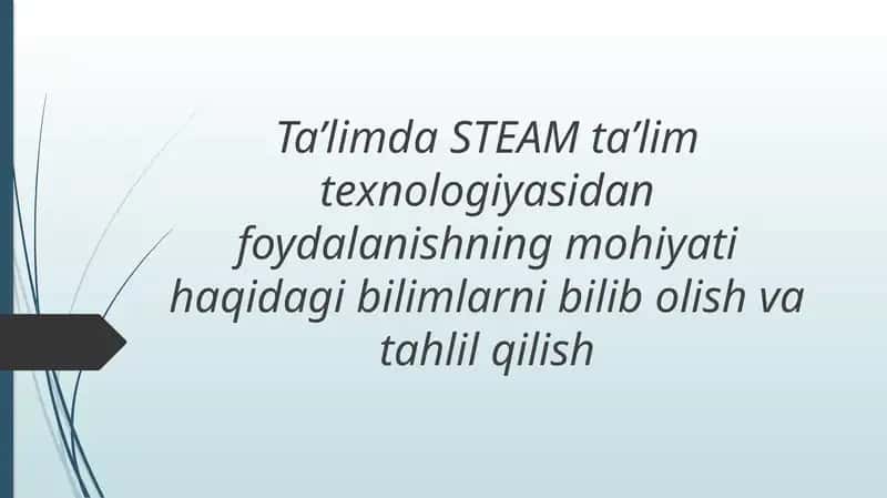 Ta'limda STEAM