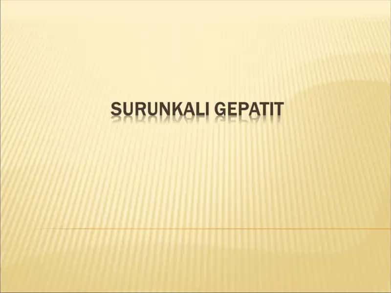 SURUNKALI GEPATIT